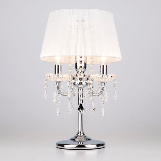 2045/3T / настольный светильник /   хром/белый