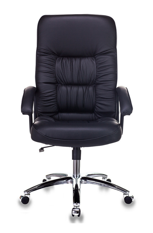 Кресло руководителя Бюрократ T-9908AXSN-AB черный кожа крестов. металл хром