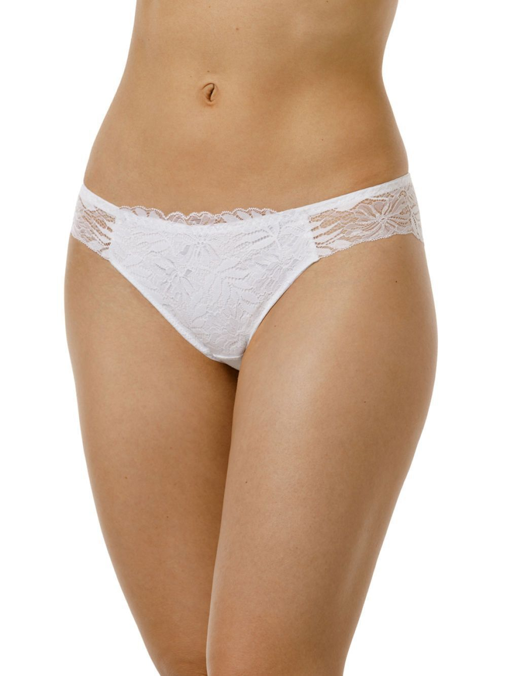 Трусики-бразилиана с эластичным кружевом (Размер: 46) (Цвет: черный)