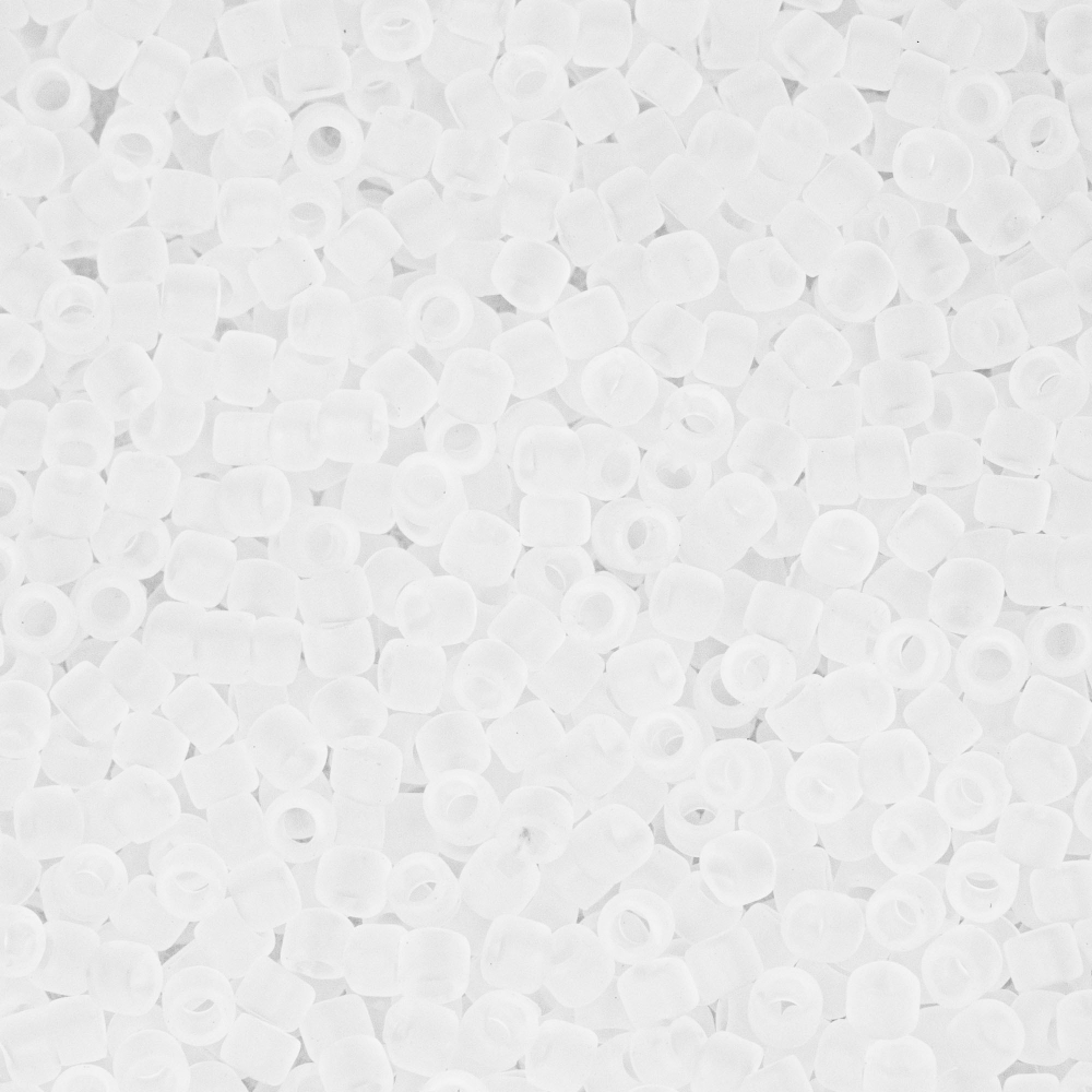 Японский бисер TOHO Treasure (№1F), прозрачный матовый
