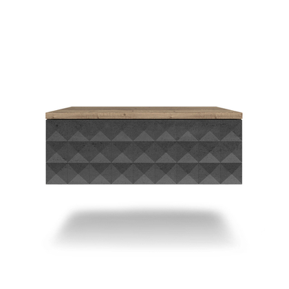 Тумба прикроватная подвесная SIMPLE 7000 эко (Графит)