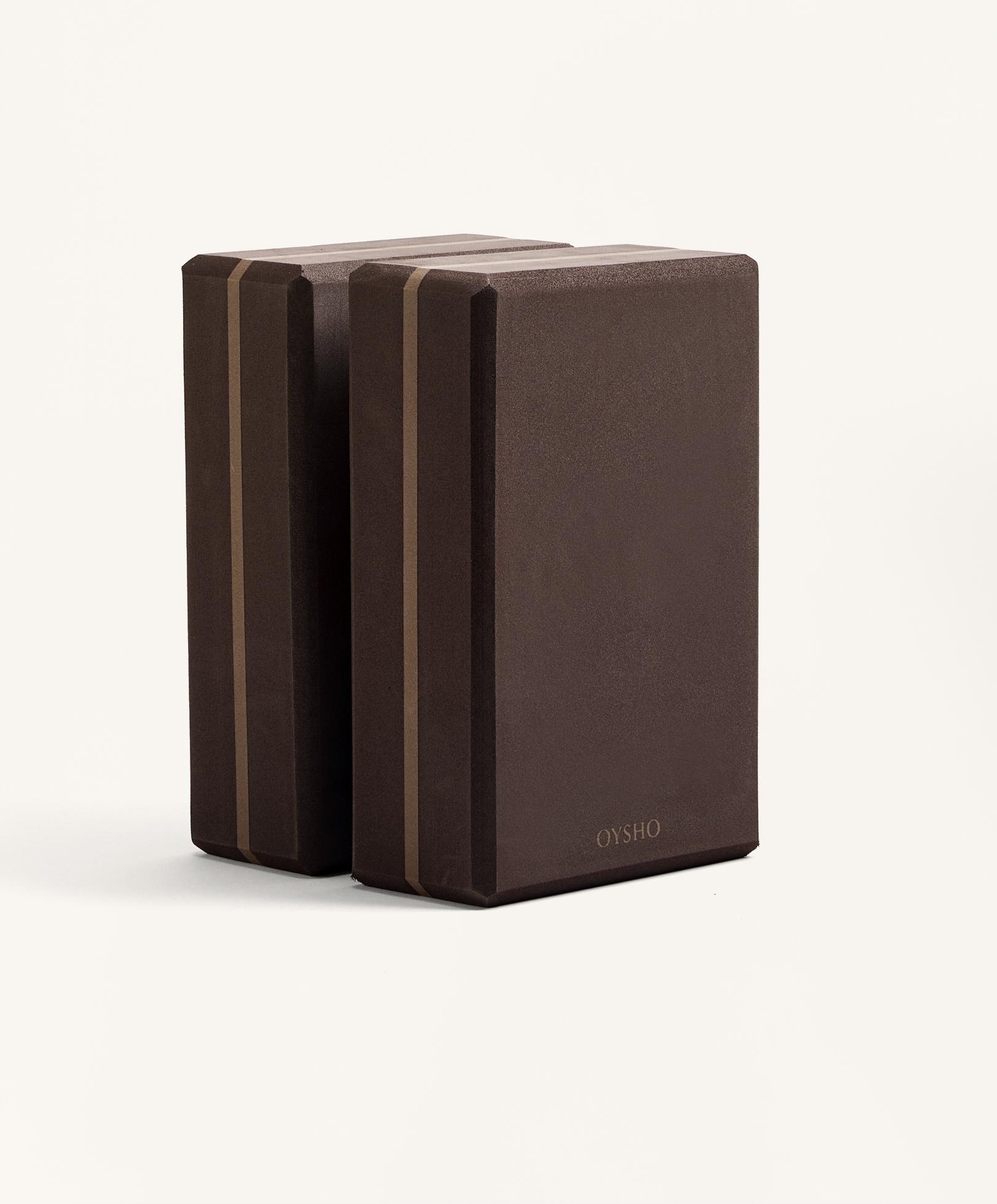 OYSHO Набор блоков для йоги, коричневый