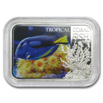 1 доллар "Голубой хирург". Тропические рыбы. 2013 г. в аквариуме