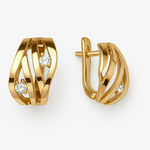 Серьги из желтого золота