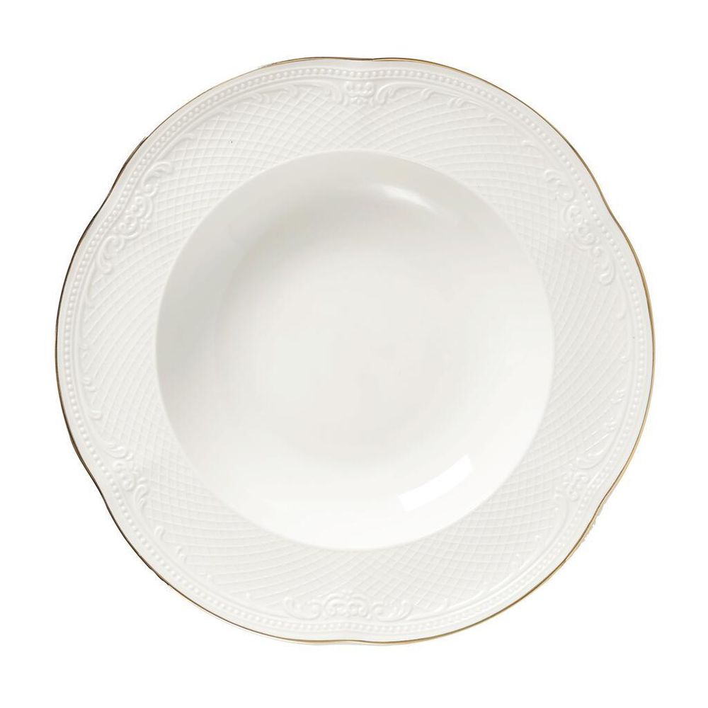 Тарелка глубокая 275 мл d 23 см h4,2 см Gold Aristocrat Noble [6]