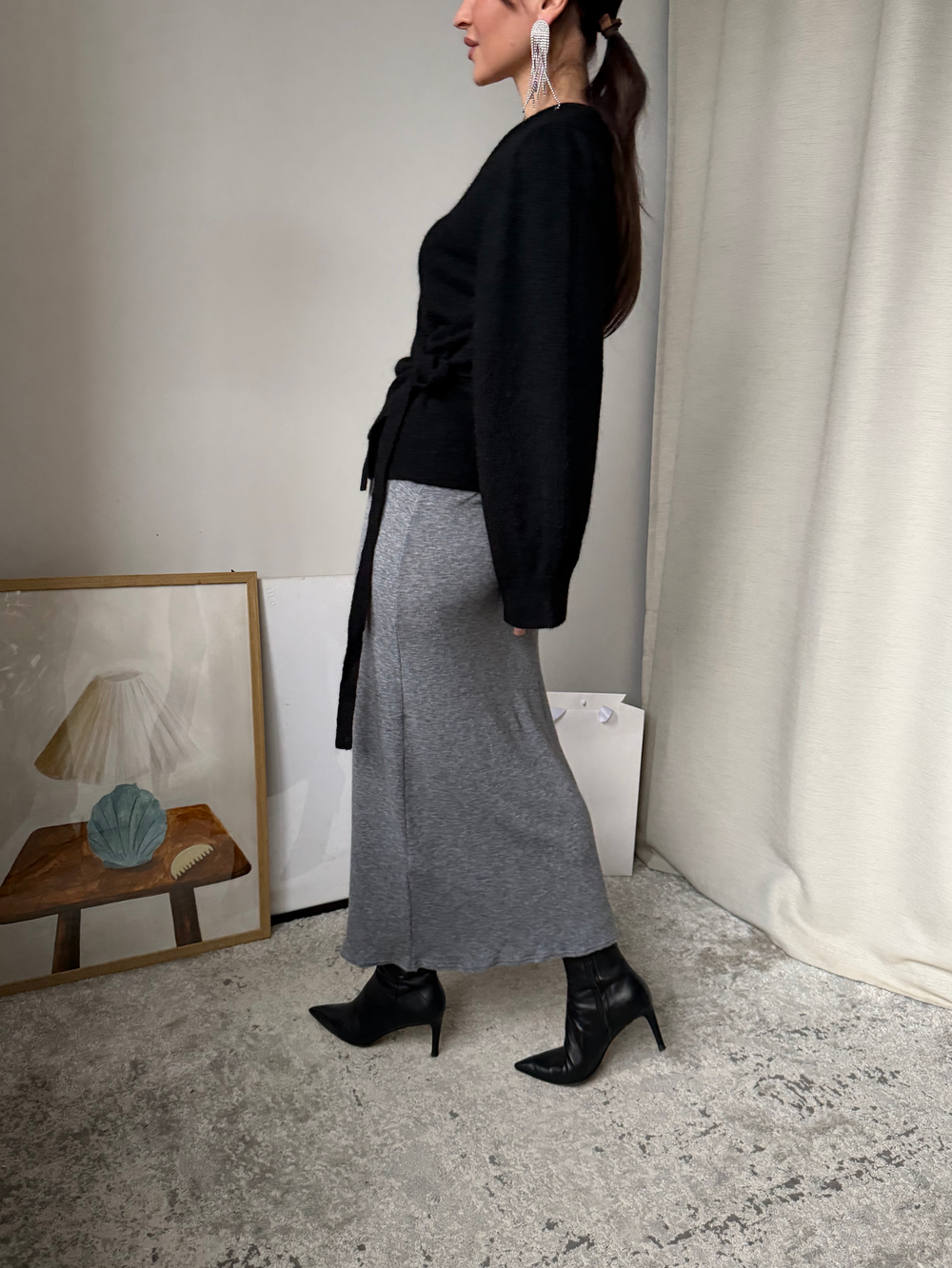 Шерстяная юбка Zara, S