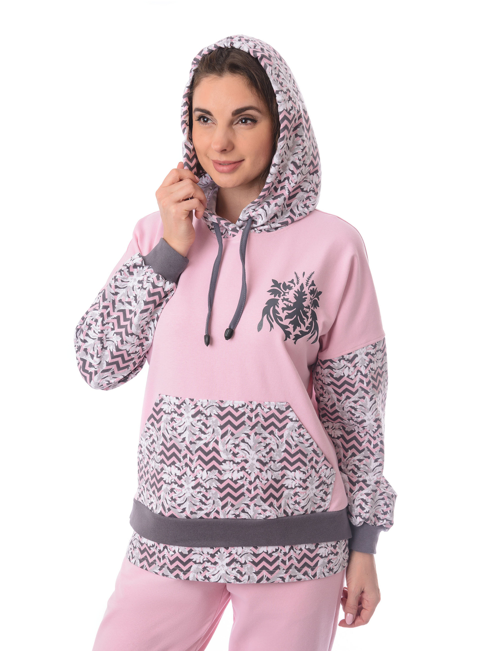 Костюм с брюками КБ-198П/розовый