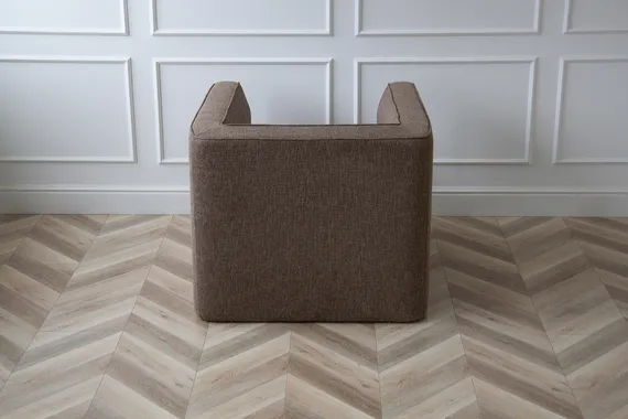 Кресло Cube (коричневый, рогожка)