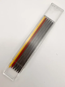 Карандаш строительный профессиональный BeeEnergy 120мм комплект грифелей 18шт Н и 12 шт 2В