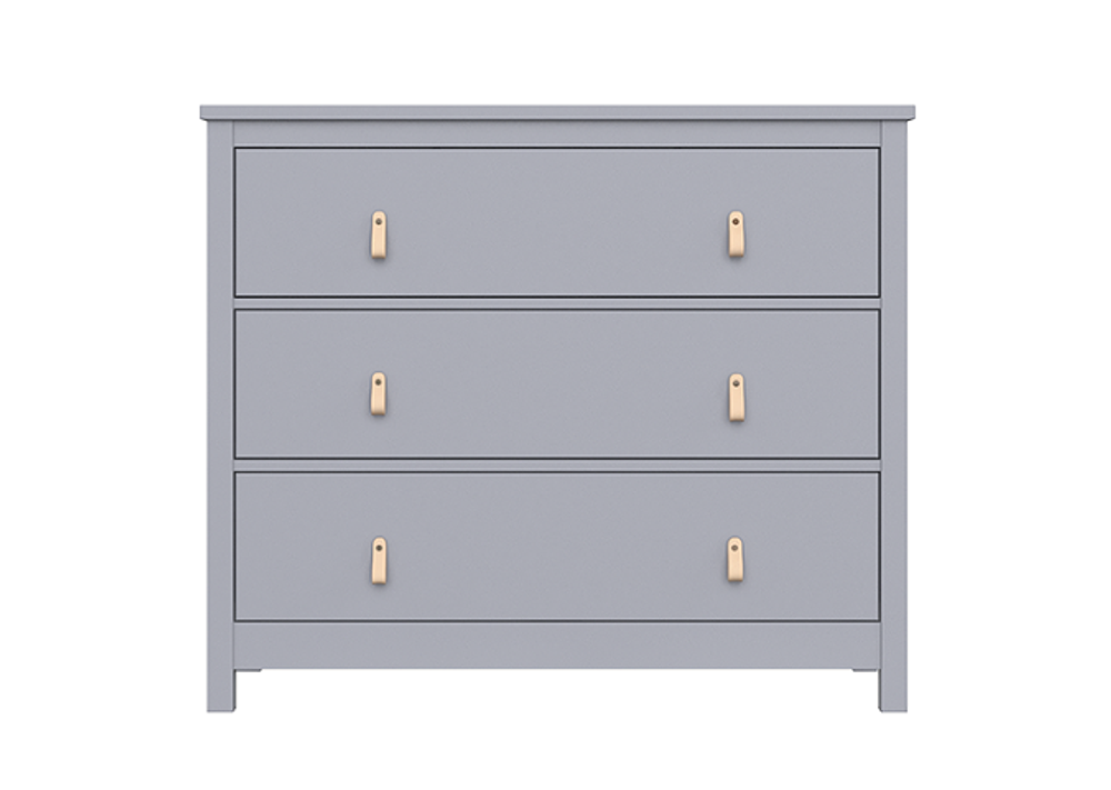 Комод Wood 3 ящика (серый)