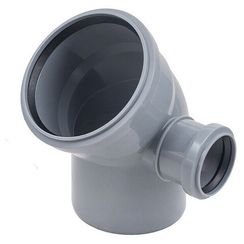 Отвод Политэк Пайп 110х45гр. с выходом 50 правый ВК