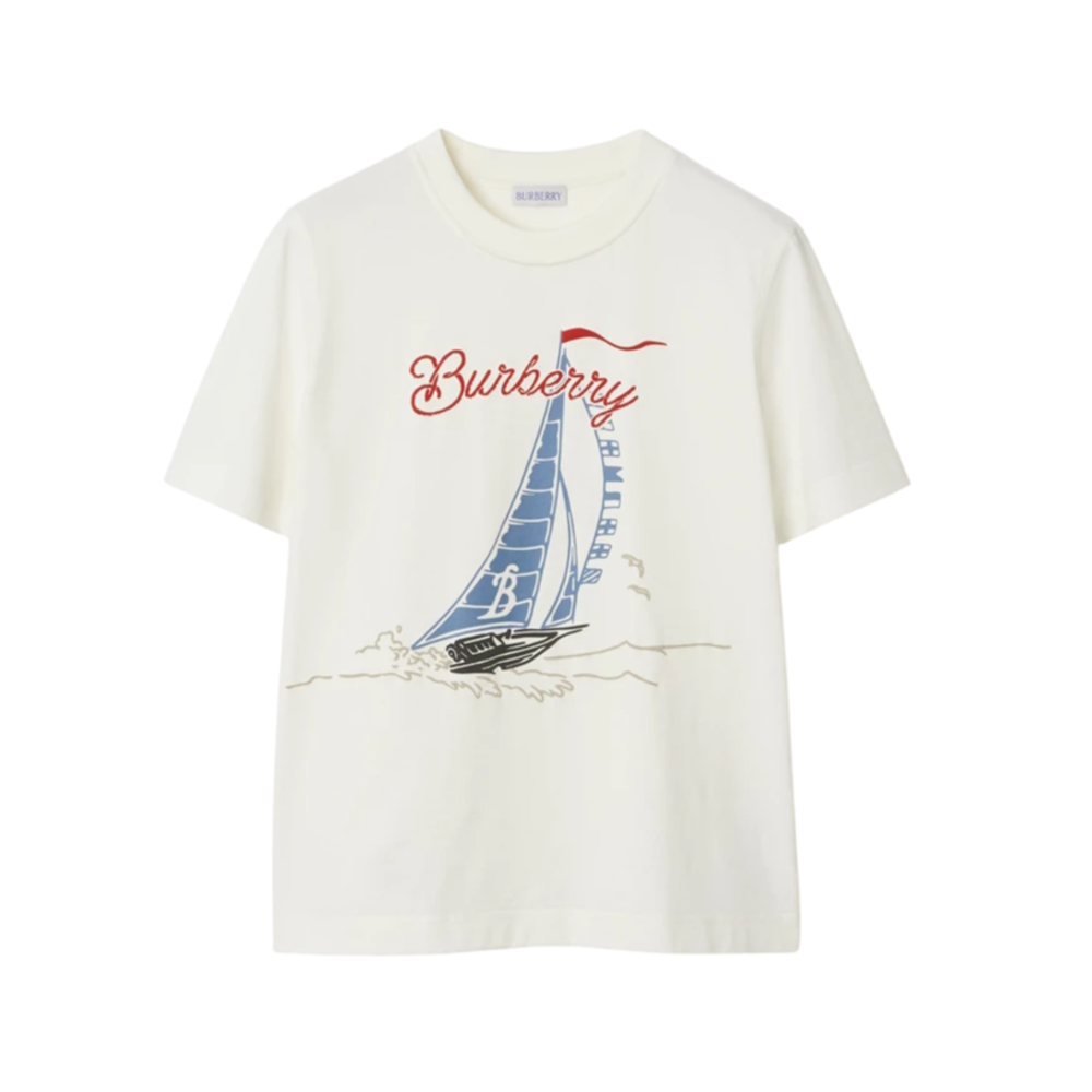 Футболка Burberry Sailboat с принтом парусника