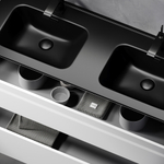 Тумба подвесная под раковину Sancos Urban белый глянец, 1190х450х550