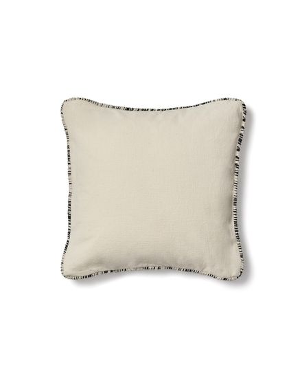 Чехол для подушки Enari бежевый хлопок с черной отделкой 50 x 50 см
