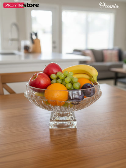 Фруктовница 31х19 см. из стекла на ножке