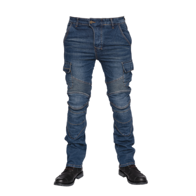 мотоджинсы MADBULL STRATUM Denim Blue