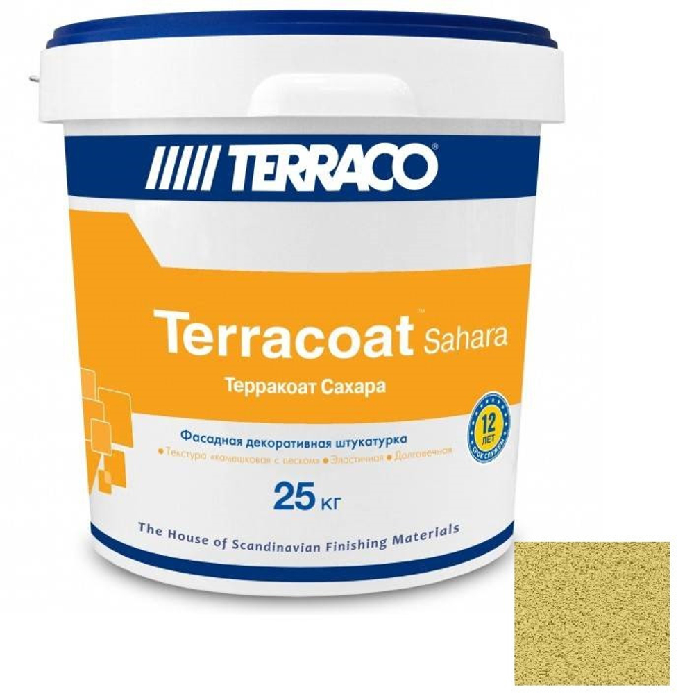 Штукатурка фасадная Terraco Terracoat Sahara 1,5 мм 25 кг