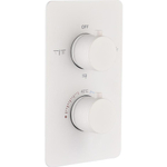 Встраиваемый смеситель для душа и ванны с термостатом трехпроходной Boheme CELL 134-3-MW MATT WHITE