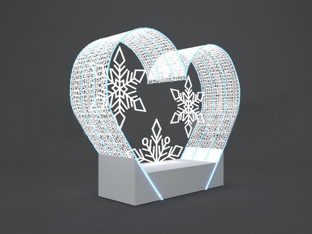 Светодиодная конструкция "Сердце Кая"