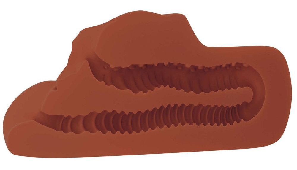 Коричневый мастурбатор Perfect Pussy Double Stroker (Цвет: коричневый)