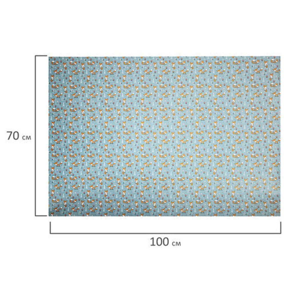 Бумага упаковочная "Funny Animals", 70x100 см, 10 дизайнов ассорти, ЗОЛОТАЯ СКАЗКА, 591917