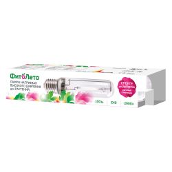 HSL-T48-100-2000K-E40-CL PLANT Лампа натриевая высокого давления для растений. Форма T. прозрачная. Теплый белый свет 2000К + спектр для фотосинтеза. Картон. ТМ ФитоЛето