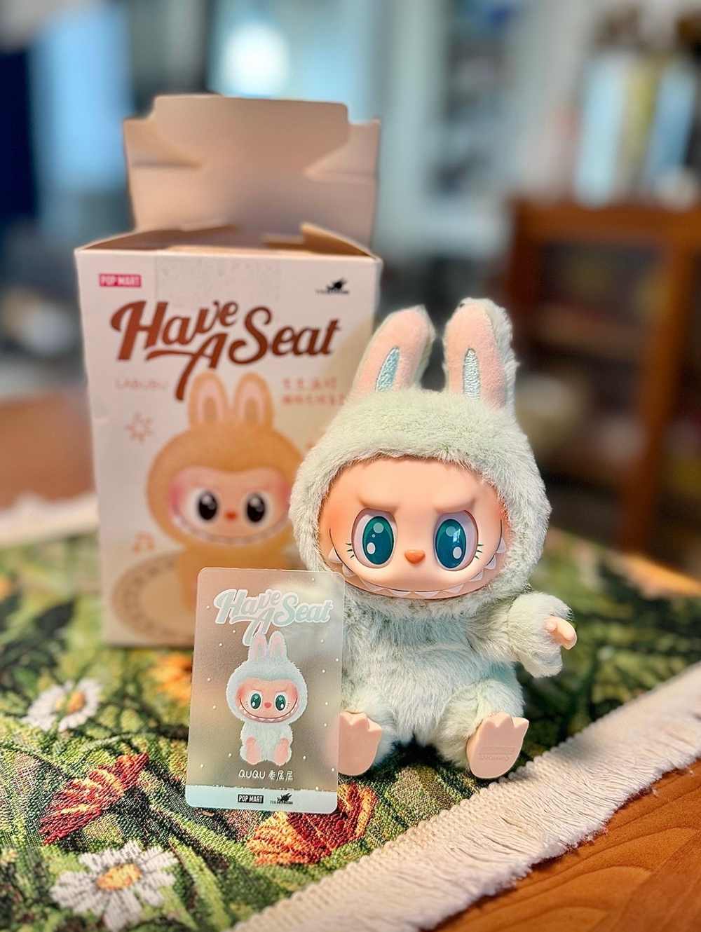 Дизайнерские игрушки Labubu the Monsters Have a Seat, Green