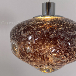 Подвесной светильник Cloyd VOCAL P1 / хром - розовое стекло (арт.11346)