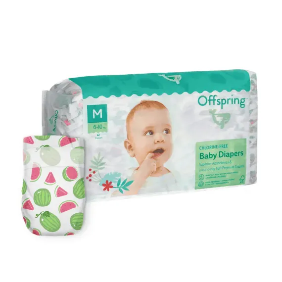 Подгузники Offspring M 6-10 кг, 42 шт, арбузы