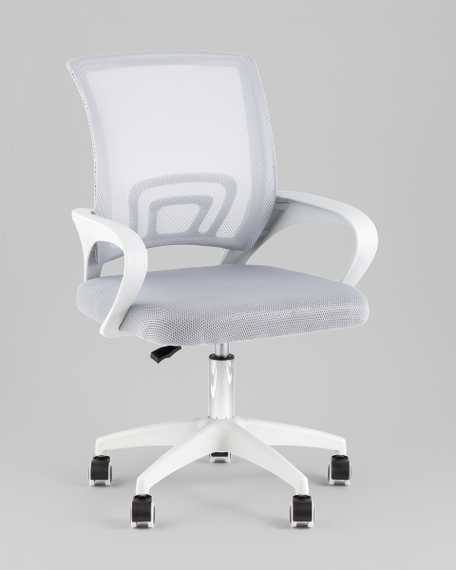 Кресло офисное TopChairs Simple SN серый пластик белый