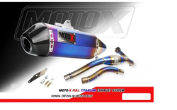 Titanium Full Exhaust System for Honda CRF250L-M-Rally (2012-2020). Made in Thailand. MOTO-X V.2