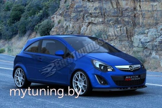 Диффузор переднего бампера Opel Corsa D
