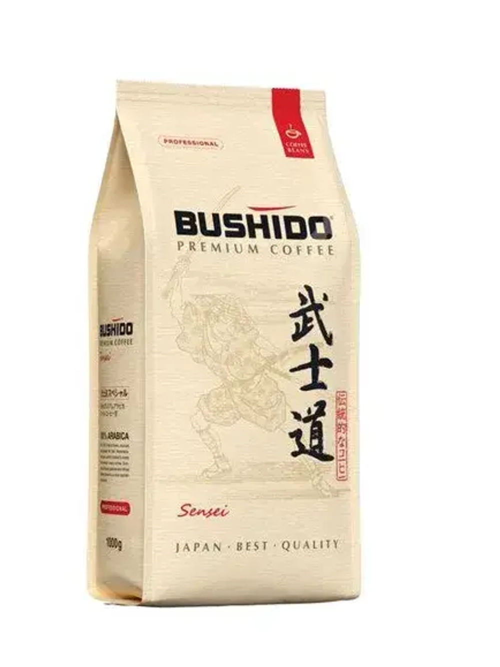 Кофе в зёрнах BUSHIDO Sensei, 1000 г