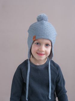 Шапка весенняя/осенняя вязаная КОДИ (Стальной)