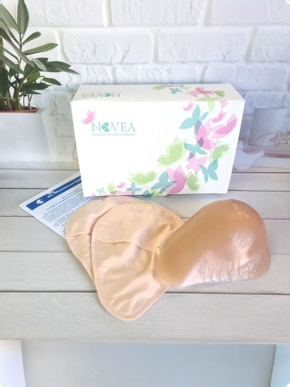 Экзопротез молочной железы размер 0 левый, асимметричный, Россия