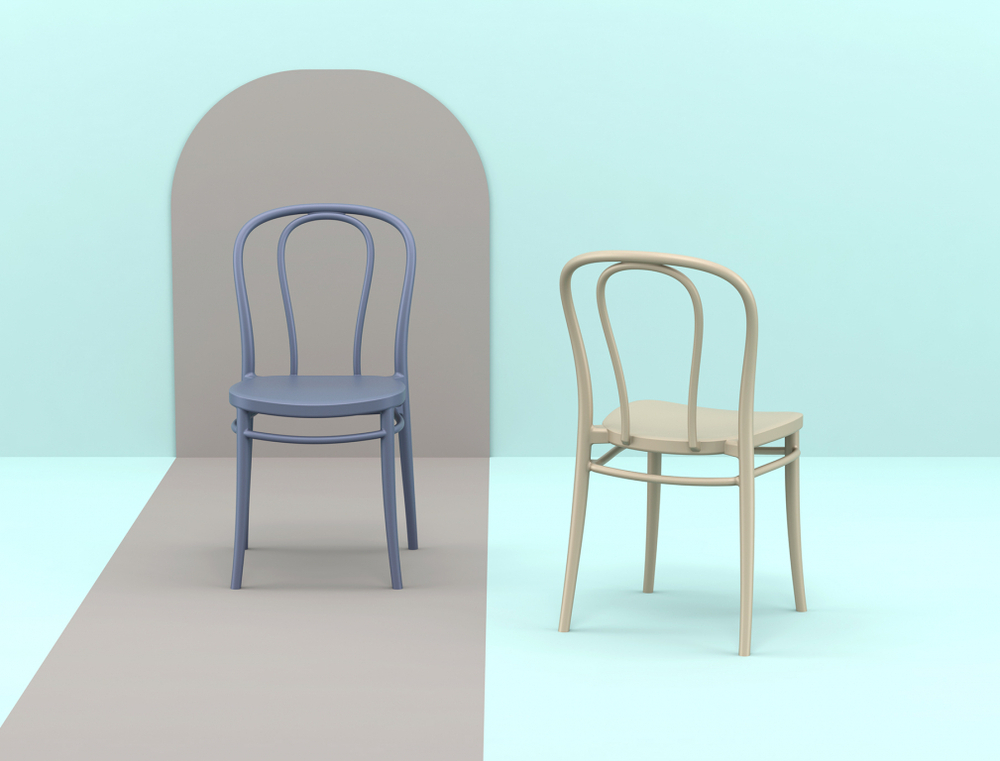 Стул пластиковый Siesta Contract Victor, бежевый