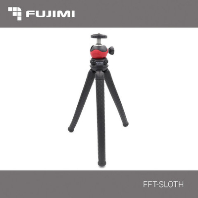 Гибкий штатив Fujimi FFT-SLOTH со складным держателем смартфона и адаптером для GoPro камер