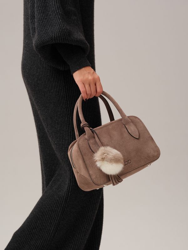 Замшевая сумка DBR 31348 капучино