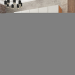 Шкаф Агератум МДФ четырехсекционный с антресолью и стеллажом Лайн флай (0,27) А10029 матовая - Орех Экко 9459  260*45*260