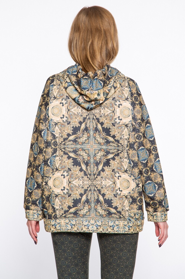 Худи "Барокко", по мотивам рисунков на средневековой портьере, представляющих Венеру и амуров. Эпоха короля Людовика XIV