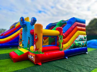 Коммерческий надувной батут "Дракоша", 5*3,5*3,8 м