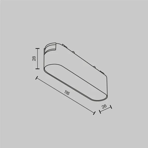 Трековый светильник Базис / Basis Radity 4000K 6Вт 120° Technical tr080-1-6w4k-w