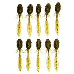 10 шт 5 см Силиконовая приманка креатура головастик слаг RuBaits Tadpole Рыболовная приманка для рыбалки на окуня на щуку на форель на судака На спиннинг джиг микроджиг 0,9 гр.