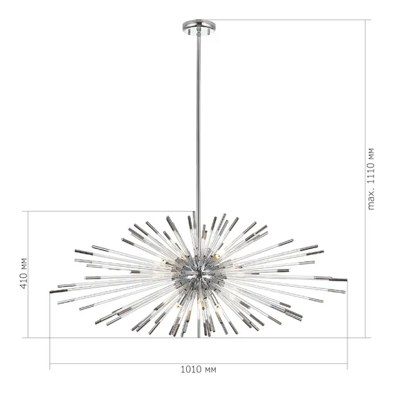 SL1097.103.09 Светильник подвесной ST-Luce Хром G9 9*5W CALLIO