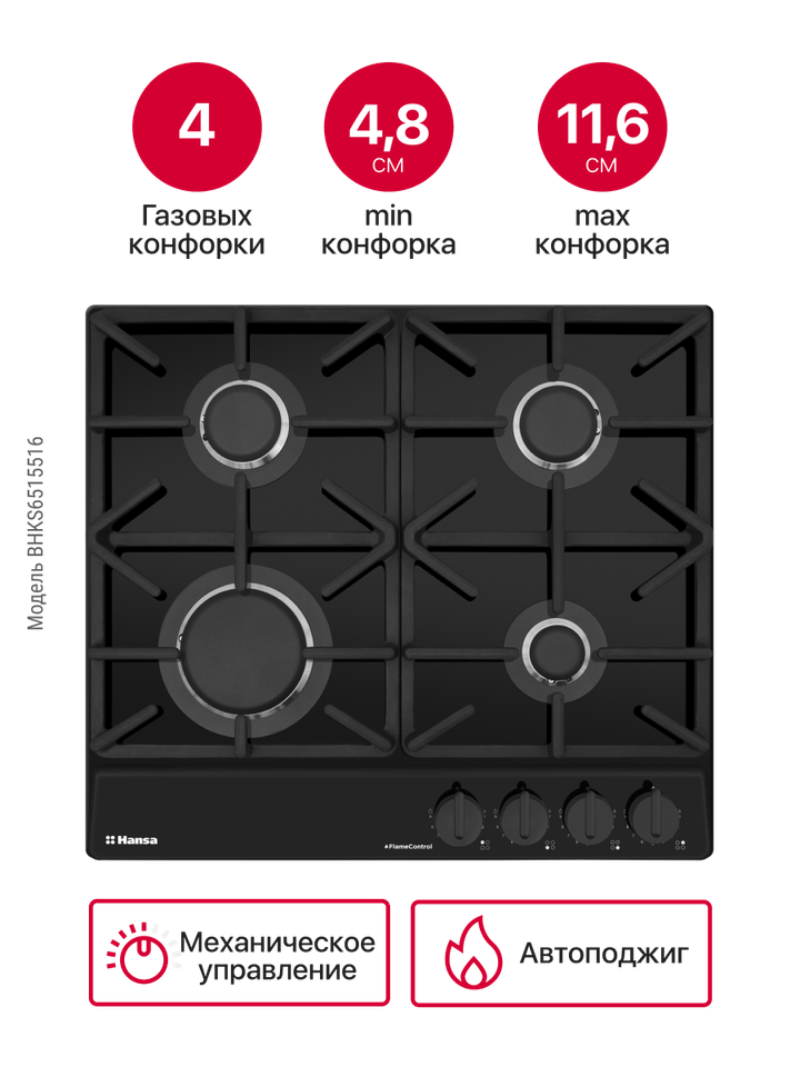 Газовая панель Hansa BHKS6515516