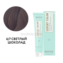 Профессиональный перманентный крем-краситель для волос Bouticle Expert Color Hair Color Cream цвет 6.7 светлый шоколад, 100 мл
