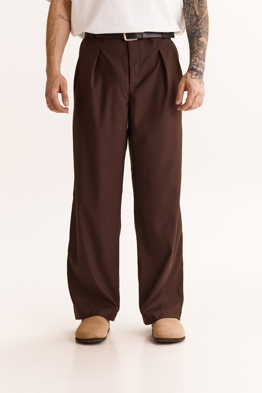 Pleated Pant - Brown (Men's)