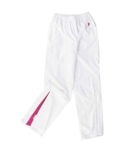 Штаны для девочки теннисные Prince JR Warmup Pant - white/berry