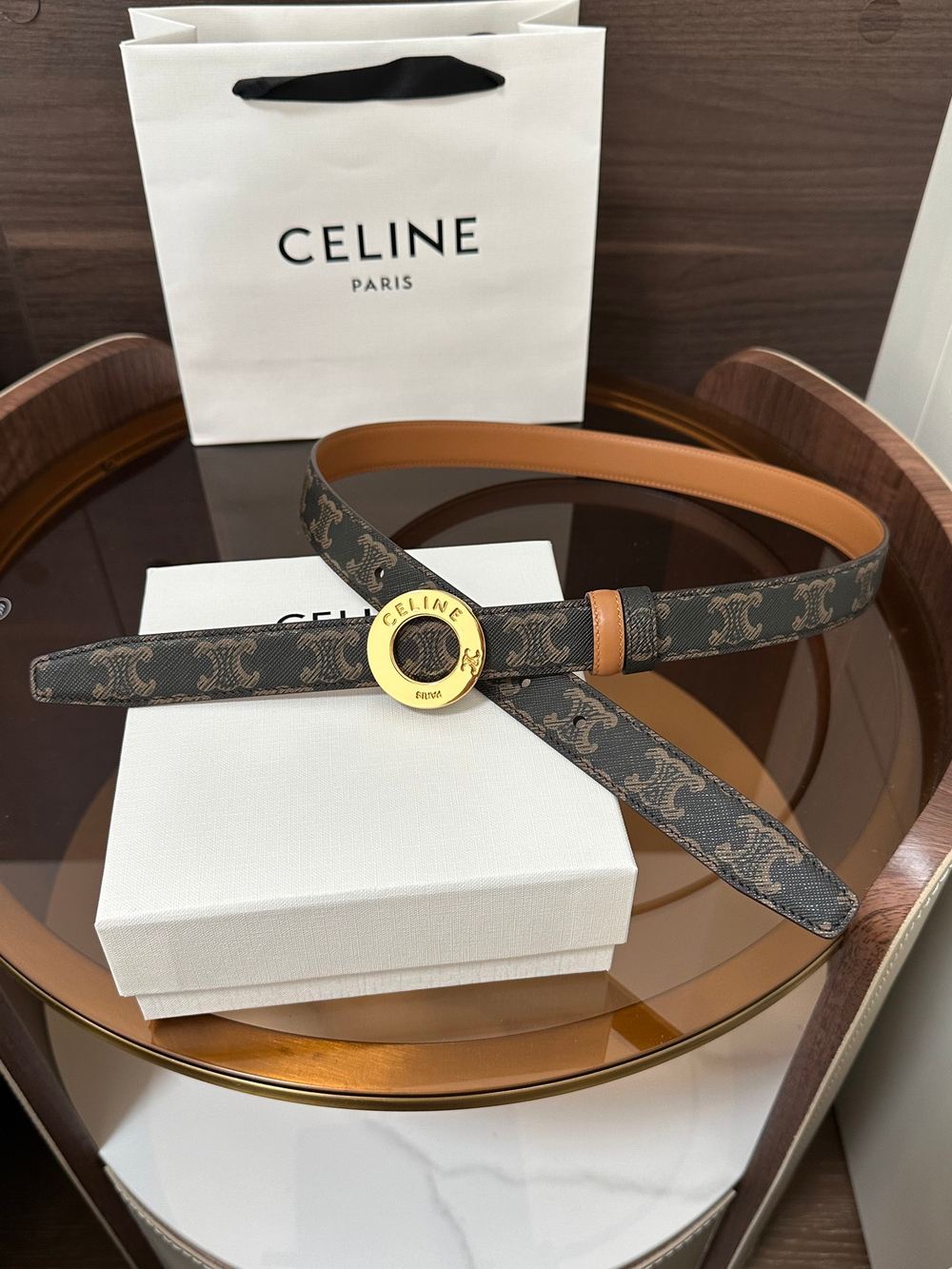 TAURILLON Кожаный двусторонний ремень с логотипом