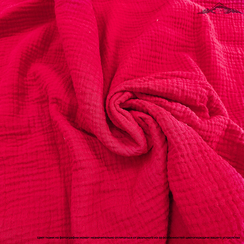 Муслин двухслойный гладь. цв.Кардинал | ш.135 см | 120 г/м² | хлопок-100%